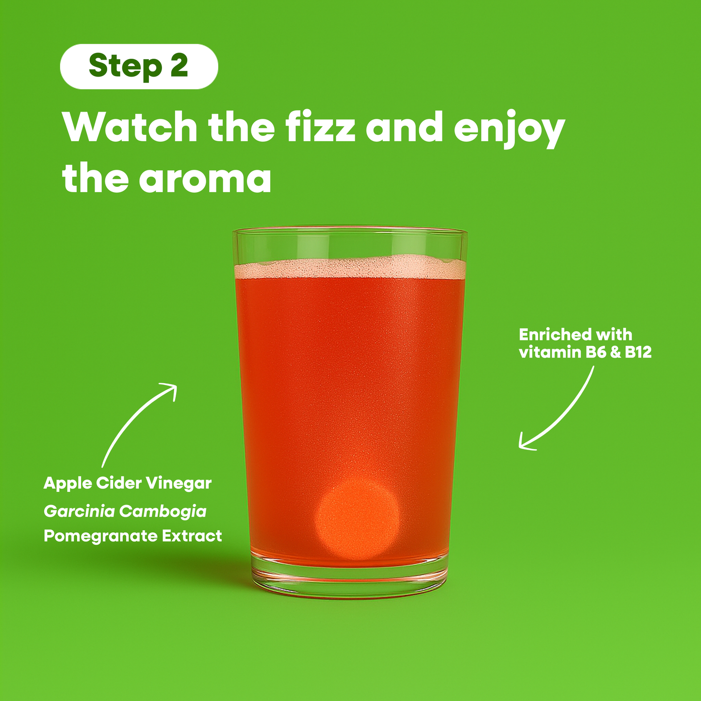 Apple Slim Effervescent Tablets - Apple Cider Vingar + Garcinia for Weight Management