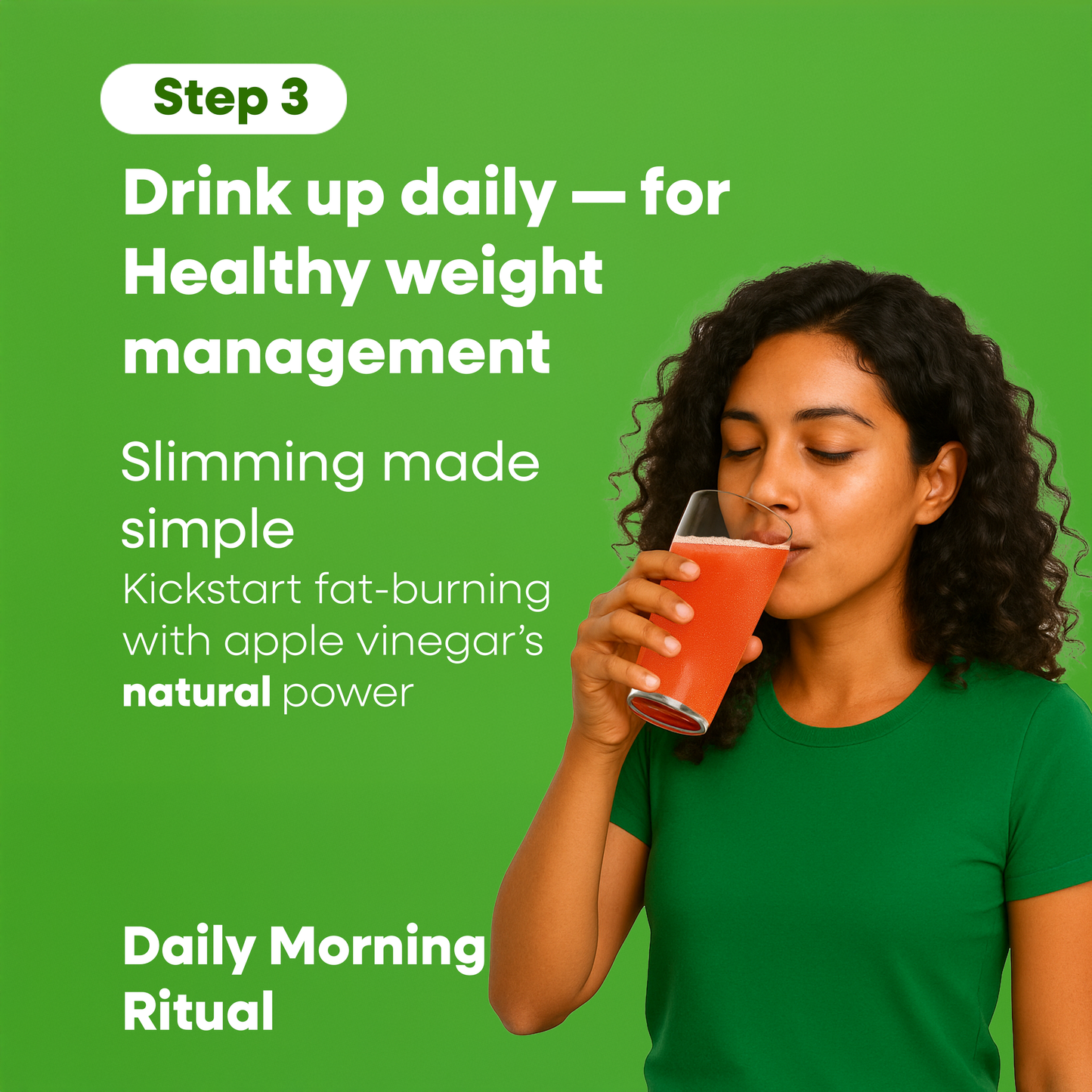 Apple Slim Effervescent Tablets - Apple Cider Vingar + Garcinia for Weight Management