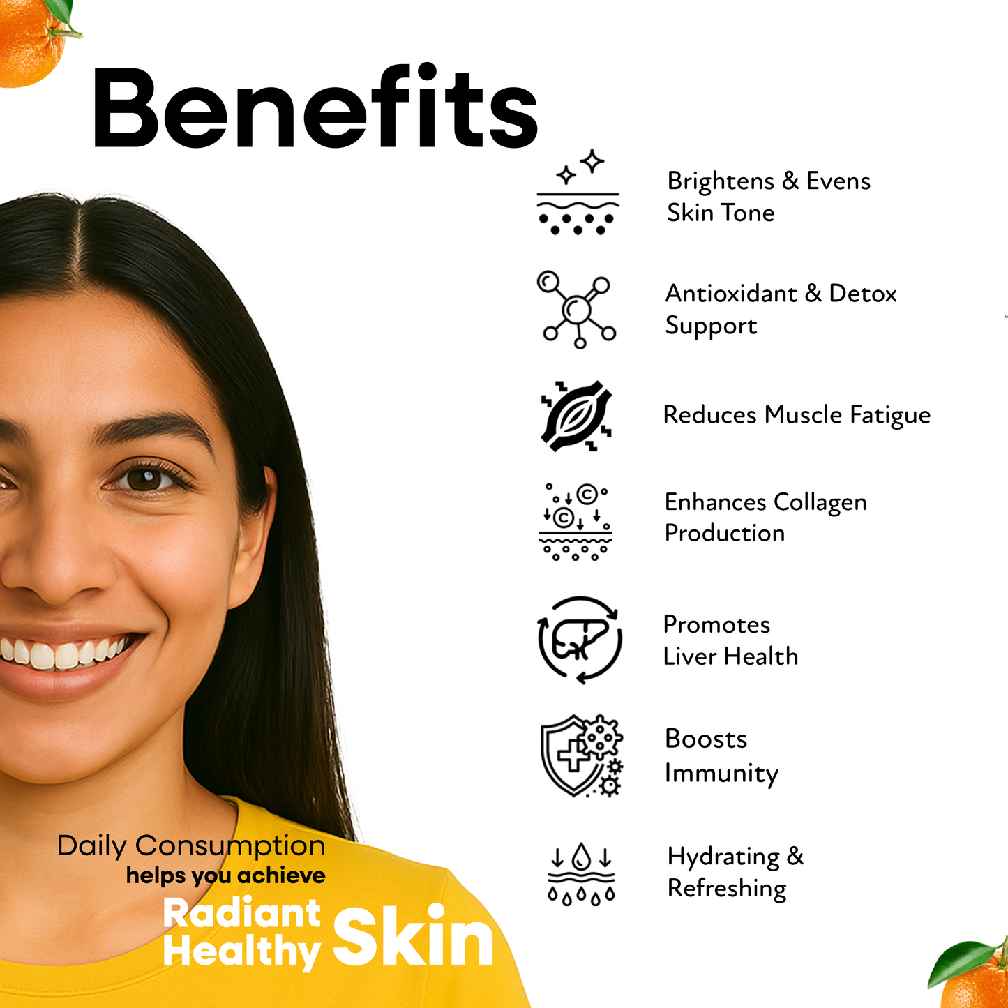 Glutathione Orange Effervescent Tablets – Skin Brightening & Radiant Glow with Vitamin C