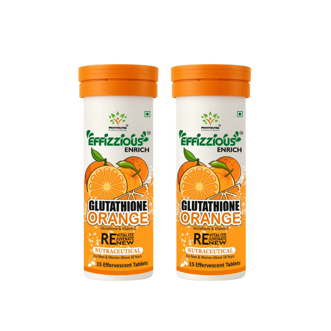 Glutathione Orange Effervescent Tablets – Skin Brightening & Radiant Glow with Japanese OPITAC Glutathione & Vitamin C
