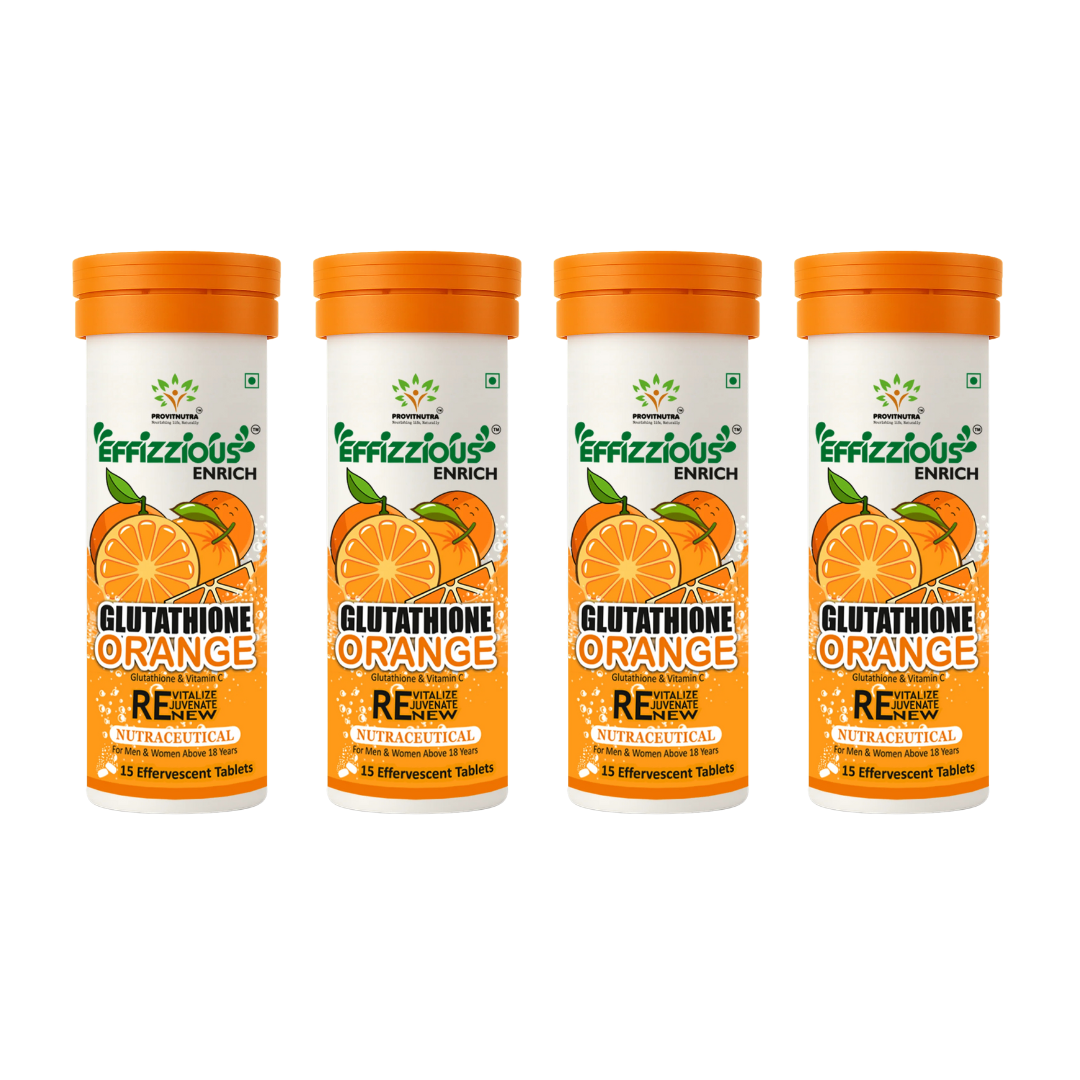 Glutathione Orange Effervescent Tablets – Skin Brightening & Radiant Glow with Japanese OPITAC Glutathione & Vitamin C