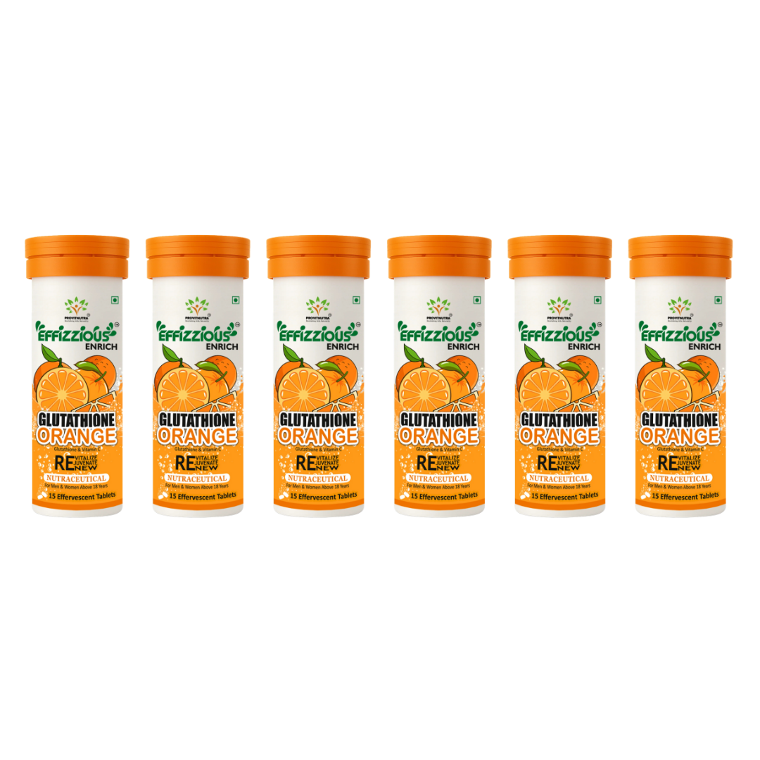 Glutathione Orange Effervescent Tablets – Skin Brightening & Radiant Glow with Japanese OPITAC Glutathione & Vitamin C