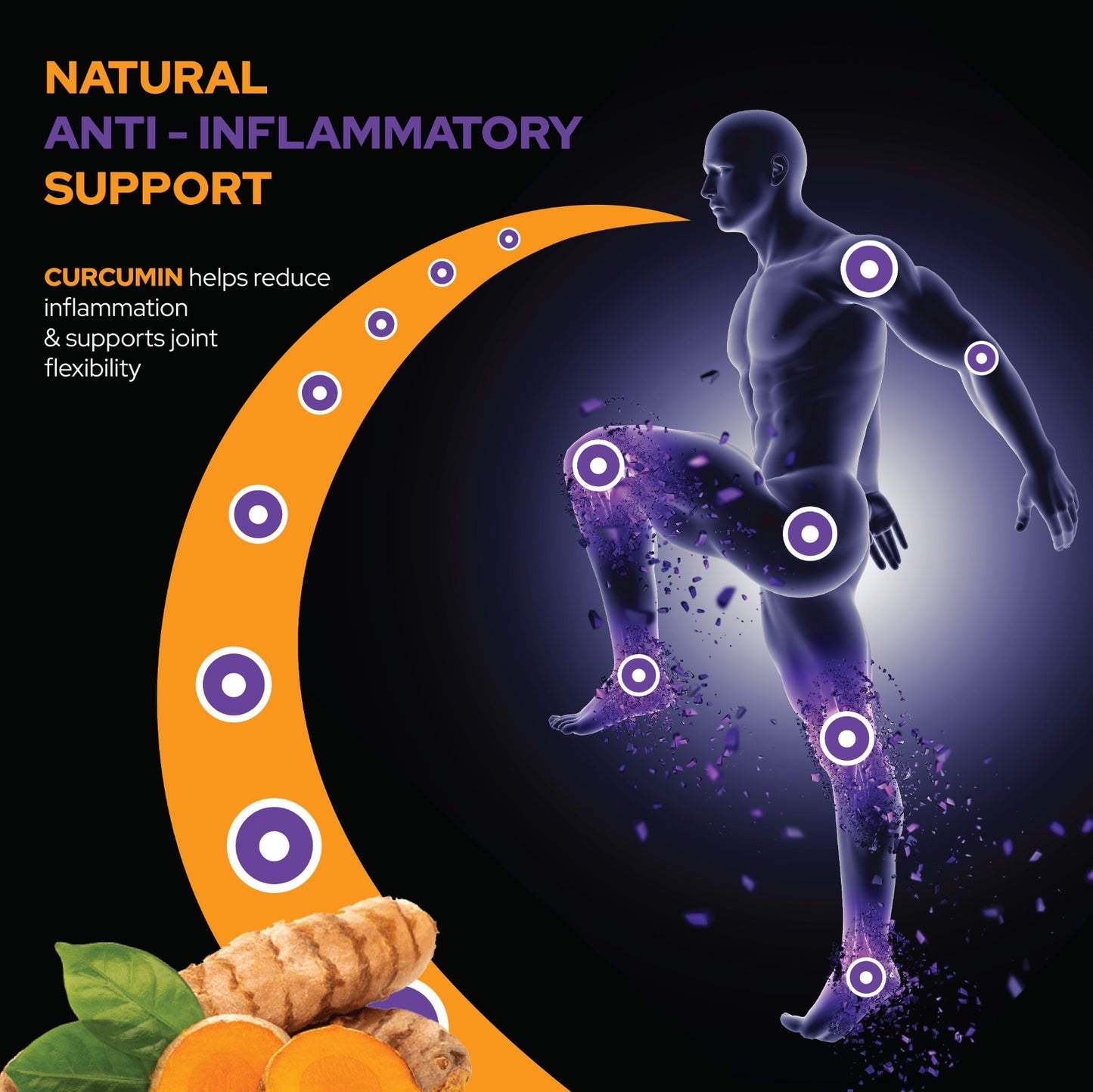 Curcumin Mango – Triple Action Immune, Joint & Skin Health Effervescent Tablets