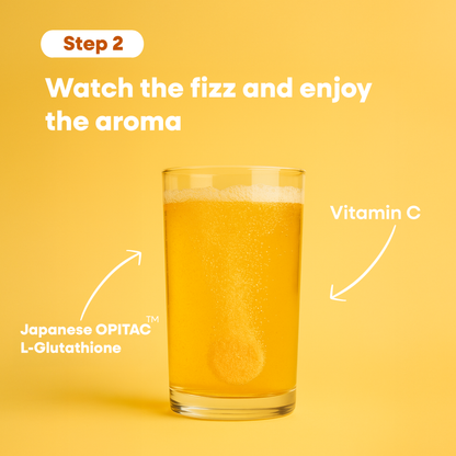 Glutathione Orange Effervescent Tablets – Skin Brightening & Radiant Glow with Vitamin C