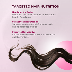Biotin Gummies for Hair Growth - Hibiscus extract + Rose Flavour | For Hair Growth & Thickness
