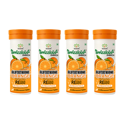 Glutathione Orange Effervescent Tablets – Skin Brightening & Radiant Glow with Japanese OPITAC Glutathione & Vitamin C