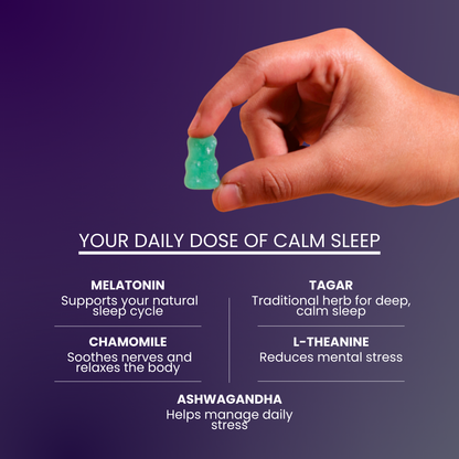 Melatonin Gummies – Melatonin + Herbal Calm Blend for Deep, Restful Sleep