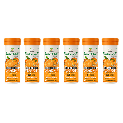 Glutathione Orange Effervescent Tablets – Skin Brightening & Radiant Glow with Japanese OPITAC Glutathione & Vitamin C