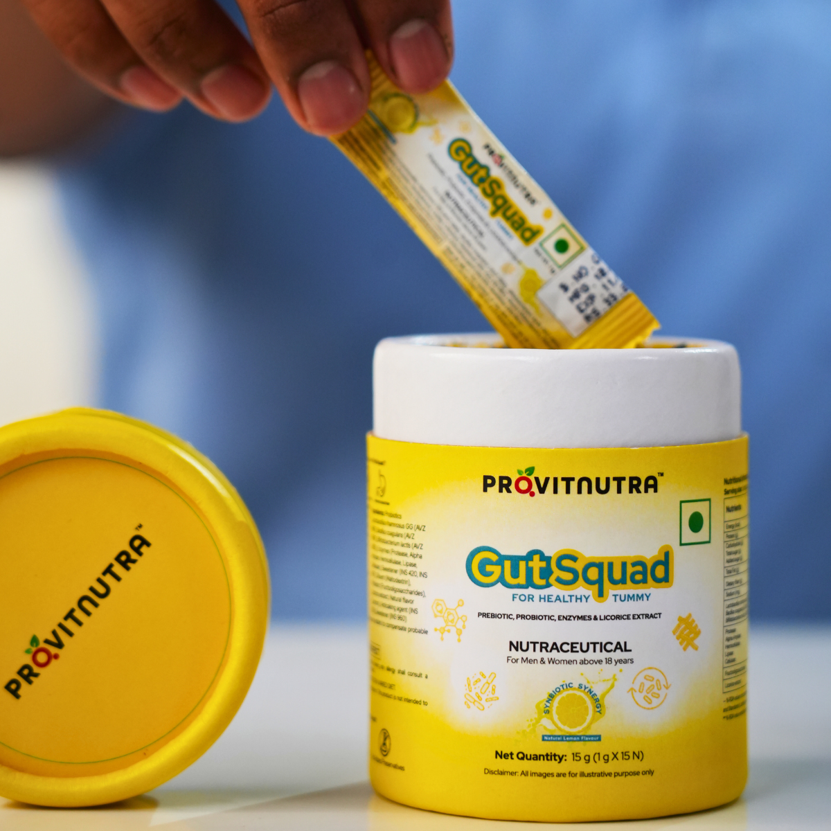 GUT SQUAD : Probiotics + Prebiotics + Digestive Enzymes : Daily Gut Wellness