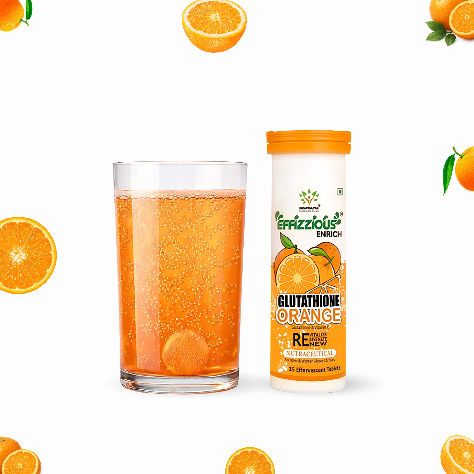 orange peel l glutathione Glutathione Orange Effervescent Tablets | Antioxidant Skin Support