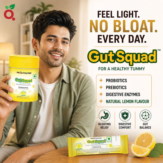 GUT SQUAD : Probiotics + Prebiotics + Digestive Enzymes : Daily Gut Wellness