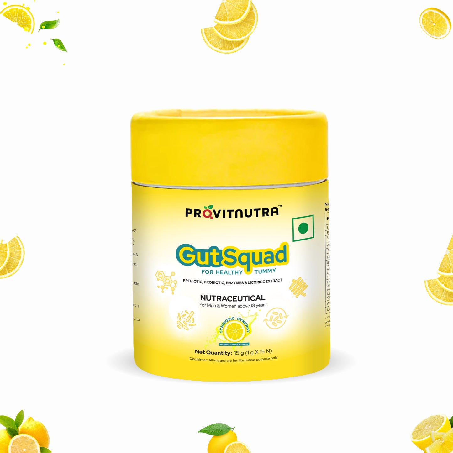 GUT SQUAD : Probiotics + Prebiotics + Digestive Enzymes : Daily Gut Wellness