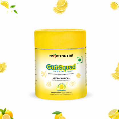 GUT SQUAD : Probiotics + Prebiotics + Digestive Enzymes : Daily Gut Wellness